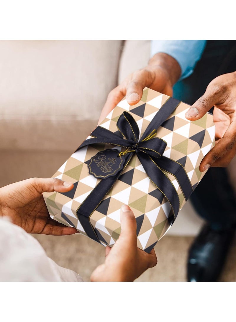 NIIMBOT 7 Sheets Gift Wrapping Paper with Ribbon Sticker Tape Set, Durable Gift Wrap Set for Birthday Party, Valentines Day, Wedding, Baby Shower, Bridal Shower,  Graduation 50 cm X 70 cm - Image 5